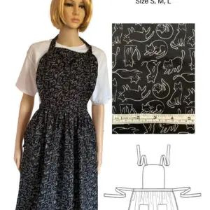 Cat-Print-Apron